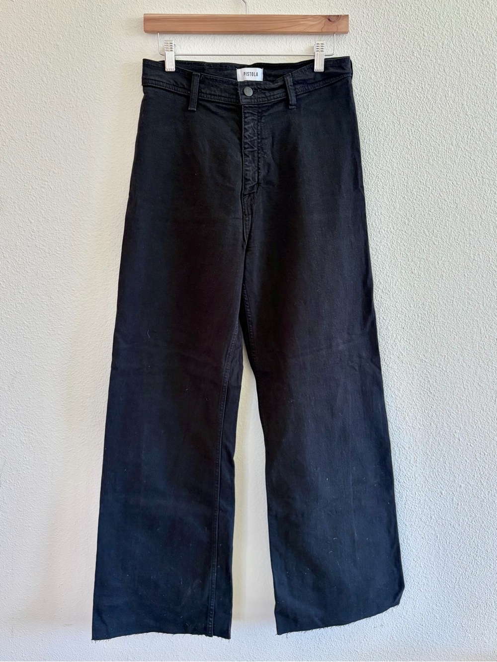 pistola Black Wide-Leg Trousers